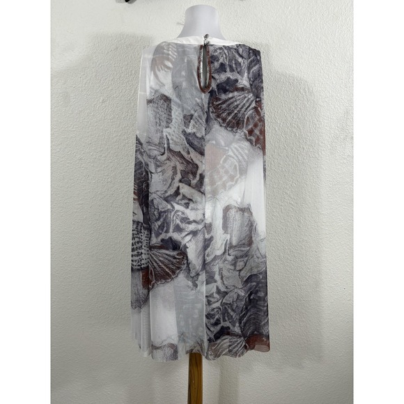 Ala von Auersperg Dress Womens XXL Shellscape Kai Sleeveless Cape Made USA - Picture 5 of 10